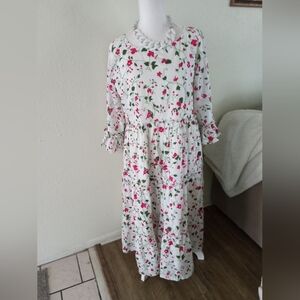 RUFFLEBERRY All Day Cotton Floral Splash Maxi Dress | 3 XL